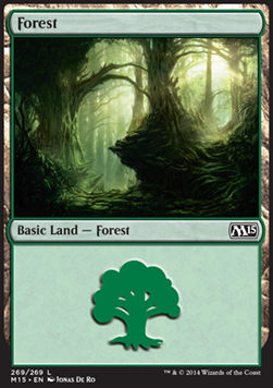 Forest (V.4)⁣ - Magic 2015⁣ (Land)⁣ [269]