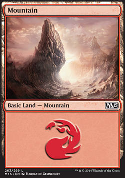 Mountain (V.2)⁣ - Magic 2015⁣ (Land)⁣ [263]