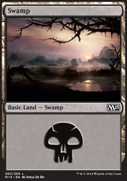 Swamp (V.3)⁣ - Magic 2015⁣ (Land)⁣ [260]