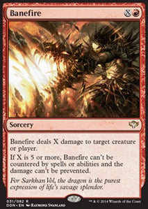 Banefire⁣ - Duel Decks: Speed vs. Cunning⁣ (Rare)⁣ [31]
