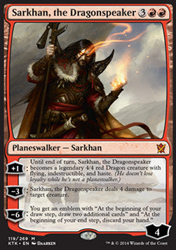 Sarkhan, the Dragonspeaker⁣ - Khans of Tarkir⁣ (Mythic)⁣ [119]
