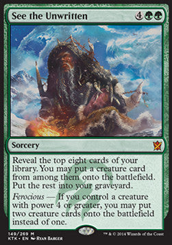 See the Unwritten⁣ - Khans of Tarkir⁣ (Mythic)⁣ [149]
