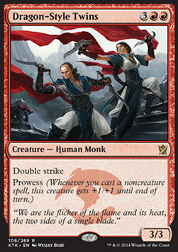 Dragon-Style Twins⁣ - Khans of Tarkir⁣ (Rare)⁣ [108]