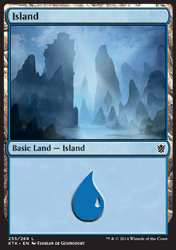Island (V.2)⁣ - Khans of Tarkir⁣ (Land)⁣ [255]