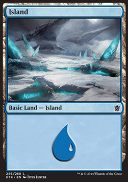 Island (V.3)⁣ - Khans of Tarkir⁣ (Land)⁣ [256]