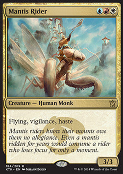 Mantis Rider⁣ - Khans of Tarkir⁣ (Rare)⁣ [184]