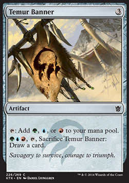 Temur Banner⁣ - Khans of Tarkir⁣ (Common)⁣ [226]