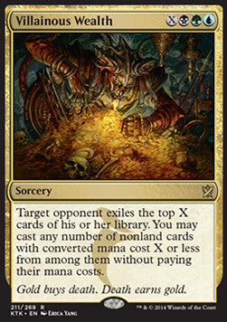 Villainous Wealth⁣ - Khans of Tarkir⁣ (Rare)⁣ [211]