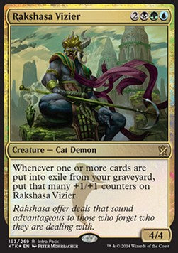 Rakshasa Vizier (V.2)⁣ - Khans of Tarkir: Promos⁣ (Rare)⁣ [193]