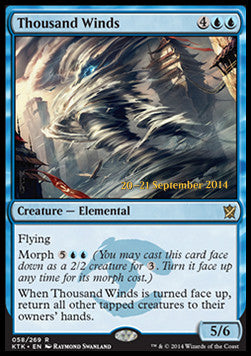 Thousand Winds⁣ - Khans of Tarkir: Promos⁣ (Rare)
