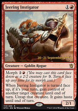 Jeering Instigator⁣ - Khans of Tarkir: Promos⁣ (Rare)