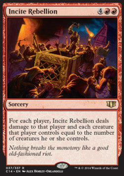 Incite Rebellion⁣ - Commander 2014⁣ (Rare)⁣ [37]