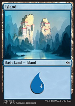 Island (V.1)⁣ - Fate Reforged⁣ (Land)⁣ [178]