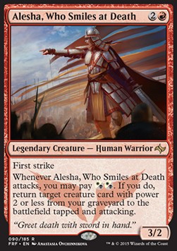 Alesha, Who Smiles at Death⁣ - Fate Reforged⁣ (Rare)⁣ [90]