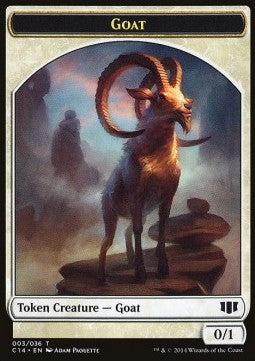 Goat Token (W 0/1) / Wurm Token (A 3/3 Lifelink)⁣ - Commander 2014⁣ (Token)⁣ [T 3/33]