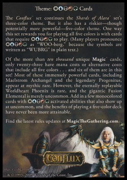 Theme: WUBRG Cards⁣ - Conflux⁣ (Tip Card)⁣ [R1]
