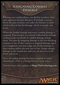 Rules Tip: Assigning Combat Damage⁣ - Magic 2010⁣ (Tip Card)⁣ [R1]
