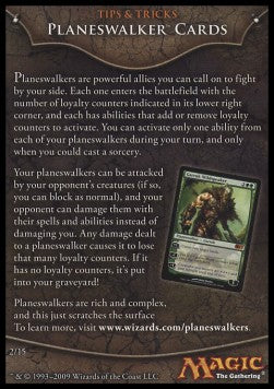 Rules Tip: Planeswalker Cards⁣ - Magic 2010⁣ (Tip Card)⁣ [R2]