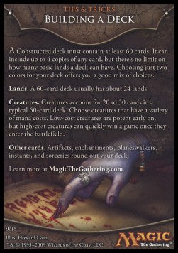 Rules Tip: Building a Deck⁣ - Magic 2010⁣ (Tip Card)⁣ [R9]