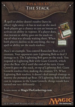 Rules Tip: The Stack⁣ - Magic 2010⁣ (Tip Card)⁣ [R11]