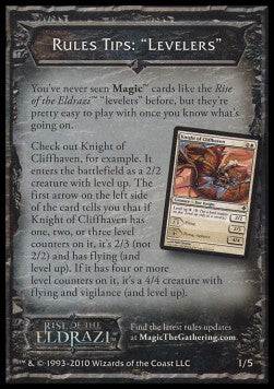 Rules Tip: Levelers⁣ - Rise of the Eldrazi⁣ (Tip Card)⁣ [R1]