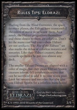 Rules Tip: Eldrazi⁣ - Rise of the Eldrazi⁣ (Tip Card)⁣ [R2]