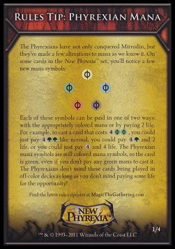 Rules Tip: Phyrexian Mana⁣ - New Phyrexia⁣ (Tip Card)⁣ [R1]