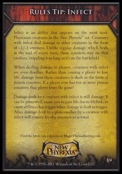 Rules Tip: Infect⁣ - New Phyrexia⁣ (Tip Card)⁣ [R3]