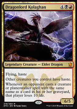 Dragonlord Kolaghan⁣ - Dragons of Tarkir⁣ (Mythic)⁣ [218]