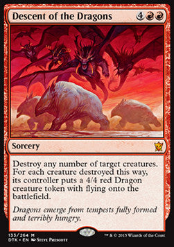 Descent of the Dragons⁣ - Dragons of Tarkir⁣ (Mythic)⁣ [133]
