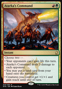 Atarka's Command⁣ - Dragons of Tarkir⁣ (Rare)⁣ [213]