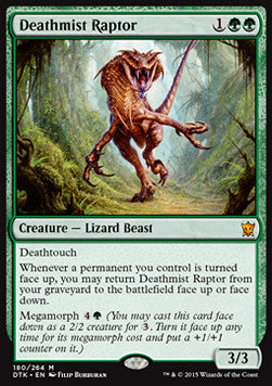 Deathmist Raptor⁣ - Dragons of Tarkir⁣ (Mythic)⁣ [180]