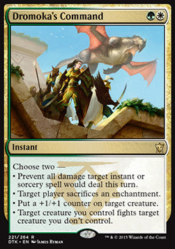 Dromoka's Command⁣ - Dragons of Tarkir⁣ (Rare)⁣ [221]