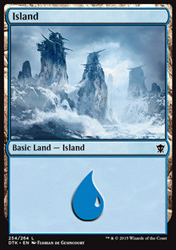 Island (V.2)⁣ - Dragons of Tarkir⁣ (Land)⁣ [254]
