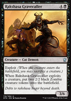 Rakshasa Gravecaller⁣ - Dragons of Tarkir⁣ (Uncommon)⁣ [114]