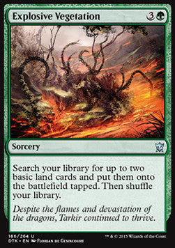 Explosive Vegetation⁣ - Dragons of Tarkir⁣ (Uncommon)⁣ [186]