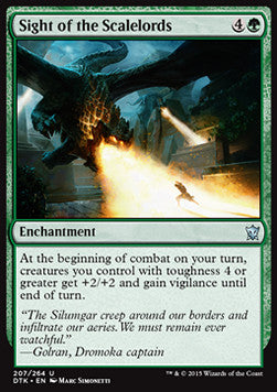 Sight of the Scalelords⁣ - Dragons of Tarkir⁣ (Uncommon)⁣ [207]