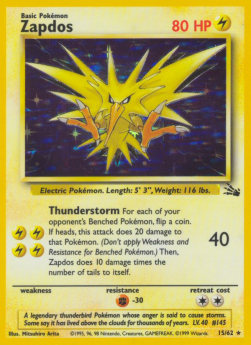 Zapdos⁣ - Fossil⁣ (Holo Rare)⁣ [15]