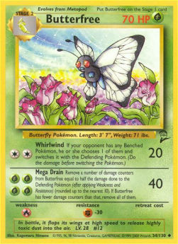 Butterfree⁣ - Base Set 2⁣ (Uncommon)⁣ [34]