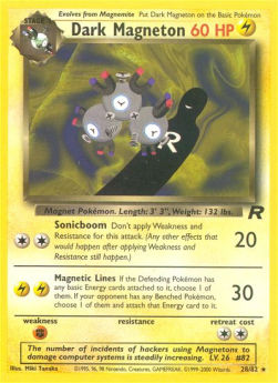 Dark Magneton⁣ - Team Rocket⁣ (Rare)⁣ [28]