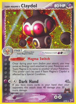 Team Magma's Claydol (P/D)⁣ - EX Team Magma vs Team Aqua⁣ (Holo Rare)⁣ [8]