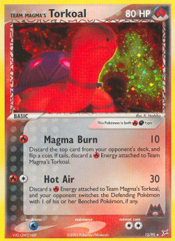 Team Magma's Torkoal⁣ - EX Team Magma vs Team Aqua⁣ (Holo Rare)⁣ [12]