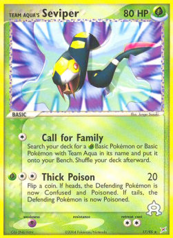 Team Aqua's Seviper⁣ - EX Team Magma vs Team Aqua⁣ (Rare)⁣ [17]