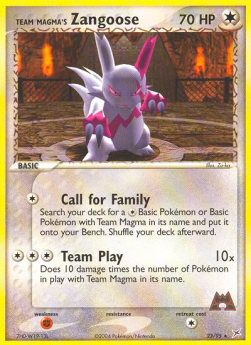 Team Magma's Zangoose⁣ - EX Team Magma vs Team Aqua⁣ (Rare)⁣ [23]