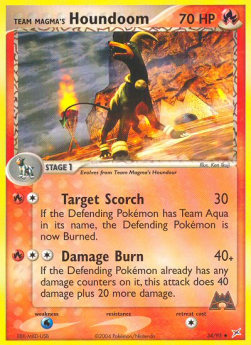 Team Magma's Houndoom (Fire)⁣ - EX Team Magma vs Team Aqua⁣ (Uncommon)⁣ [34]