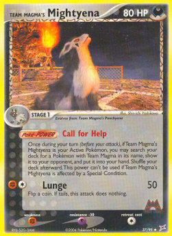 Team Magma's Mightyena (Call for Help)⁣ - EX Team Magma vs Team Aqua⁣ (Uncommon)⁣ [37]