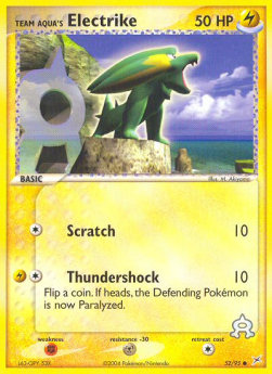 Team Aqua's Electrike (Scratch)⁣ - EX Team Magma vs Team Aqua⁣ (Common)⁣ [52]