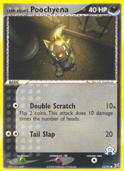 Team Aqua's Poochyena (Tail Slap)⁣ - EX Team Magma vs Team Aqua⁣ (Common)⁣ [54]
