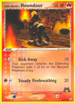 Team Magma's Houndour (Kick Away)⁣ - EX Team Magma vs Team Aqua⁣ (Common)⁣ [63]