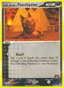 Team Magma's Poochyena (Snarl)⁣ - EX Team Magma vs Team Aqua⁣ (Common)⁣ [65]